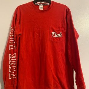 Red Victorias Secret-PINK Long Sleeve